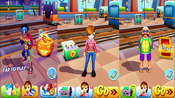 Subway Princess Runner Game : 3 CHARACTERS Run - Strong,Lucy,TurtleFok | Fun Android/iOS Gameplay HD