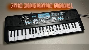 Circuit Bent Pyle Sound Master Keyboard Pitch Mod Tutorial