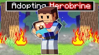 We Adopted BABY HEROBRINE In Minecraft!