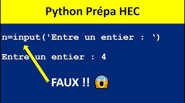 Le gros piège avec input dans Python en prépa ECG et ECT