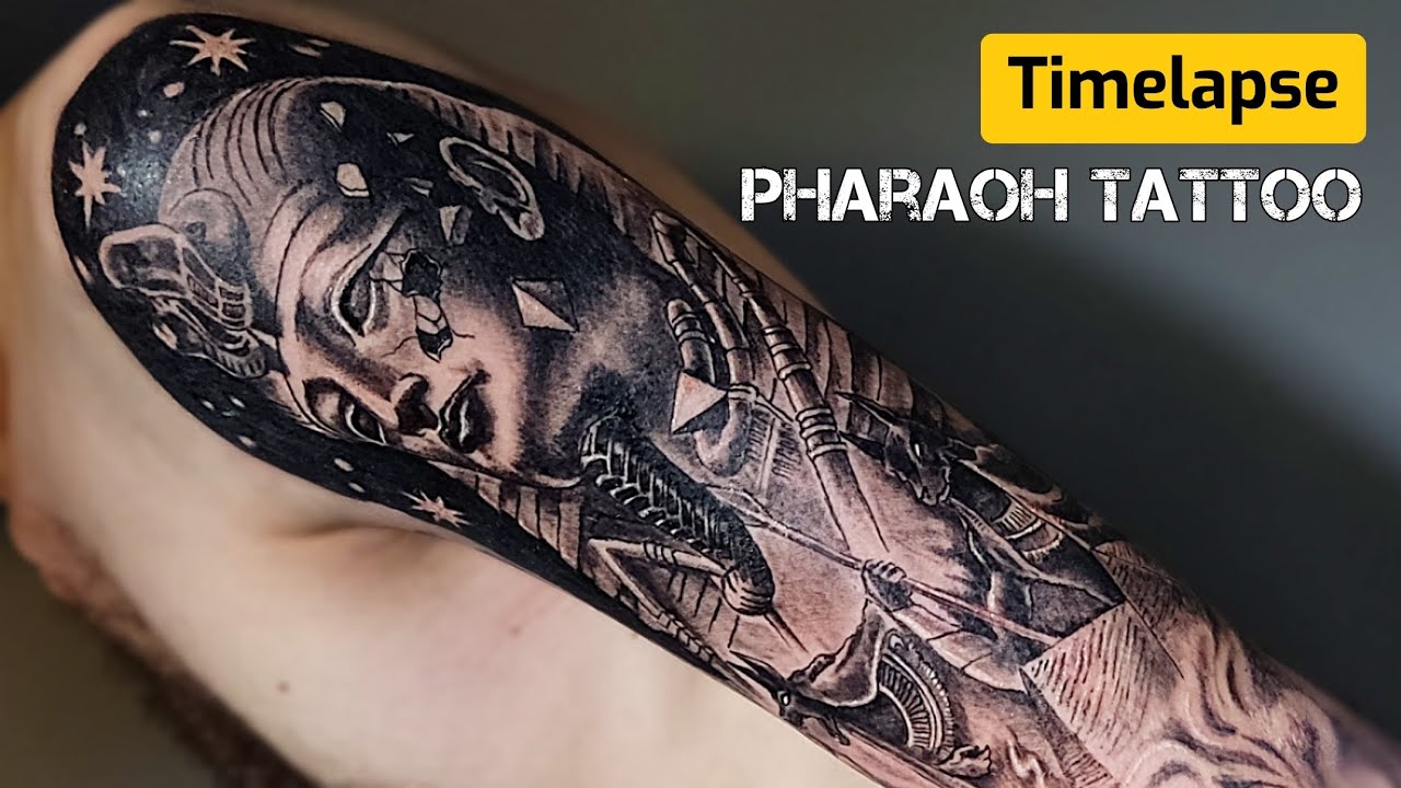 Skull Pharaoh tattoo #pharaoh #skull #tattoos #ambittioncartdrige #... |  TikTok