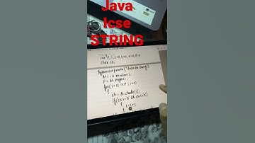 Java string icse cbse