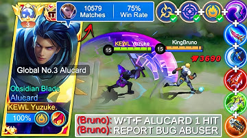 WTF DAMAGE 100% WINRATE!!! 😱 New Alucard Best 1 Hit Build & Emblem | Global Alu Complete Tutorial