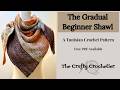 The Gradual Beginner Shawl - A Free Tunisian Crochet Shawl Pattern