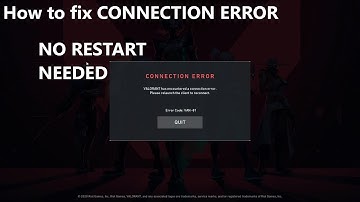 How to fix [Valorant Has Encountered a Connection Error] | Please Relaunch The Client to Reconnect