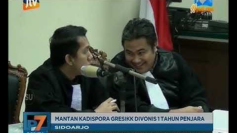 www.pojokpitu.com : Mantan Kadispora Gresik Divonis 1 Tahun Penjara