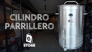 Cilindro Parrillero en Acero Inoxidable