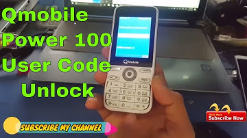 qmobile power 100 User Code Password Unlock