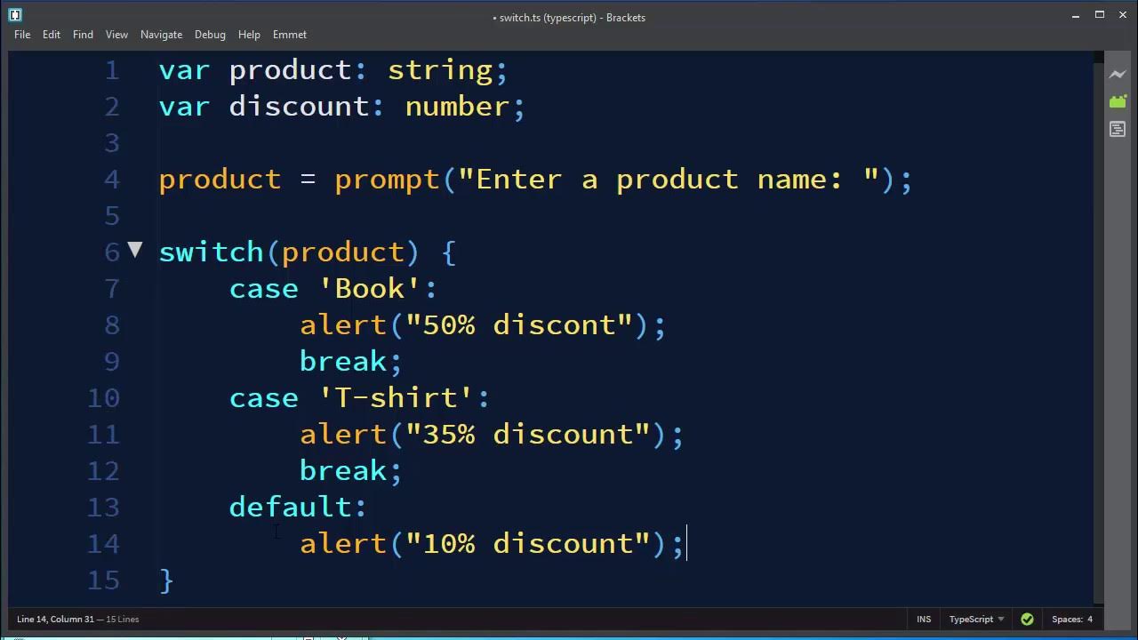 How To Use Switch Statement In TypeScript - YouTube