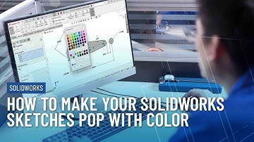 How to Make Your SOLIDWORKS Sketches Pop with Color Using the Line Format Toolbar