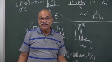 Lectures On Special Theory Of Relativity By Prof H C Verma ! Lec 9 ! Derivation of Time Dilation