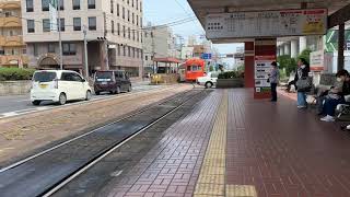 伊予鉄道 いよてつ 松山駅にて 道後温泉行き