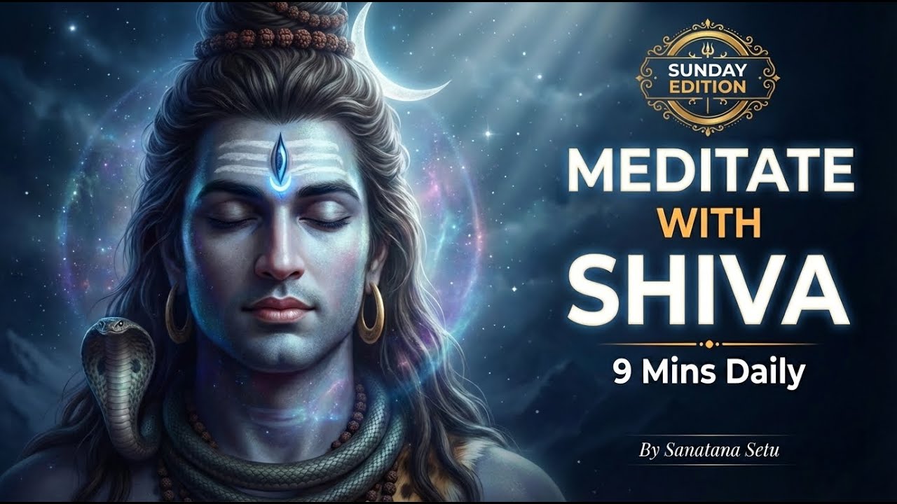 9 Minutes Meditation with Shiva - Sunday Special || Inner Peace & Relaxation ||  Sanatana Setu