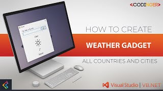 VB.NET - Weather Gadget (For all countries and cities over the world) screenshot 1