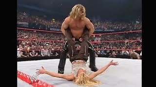 Lita (w/ Chris Jericho) vs. Trish Stratus (w/ Christian) [WWE RAW, April 12, 2004]