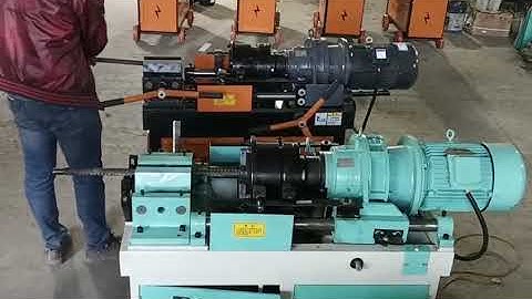 Semi-automatic VS Pneumatic automatic  rebar threading machine
