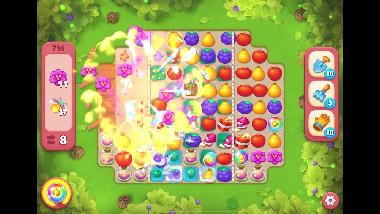 Gardenscapes Level 746 Hard - YouTube