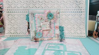 Scrapdivadedigns Project Share, a Mini Album using the 3d Embellishment Book dies!