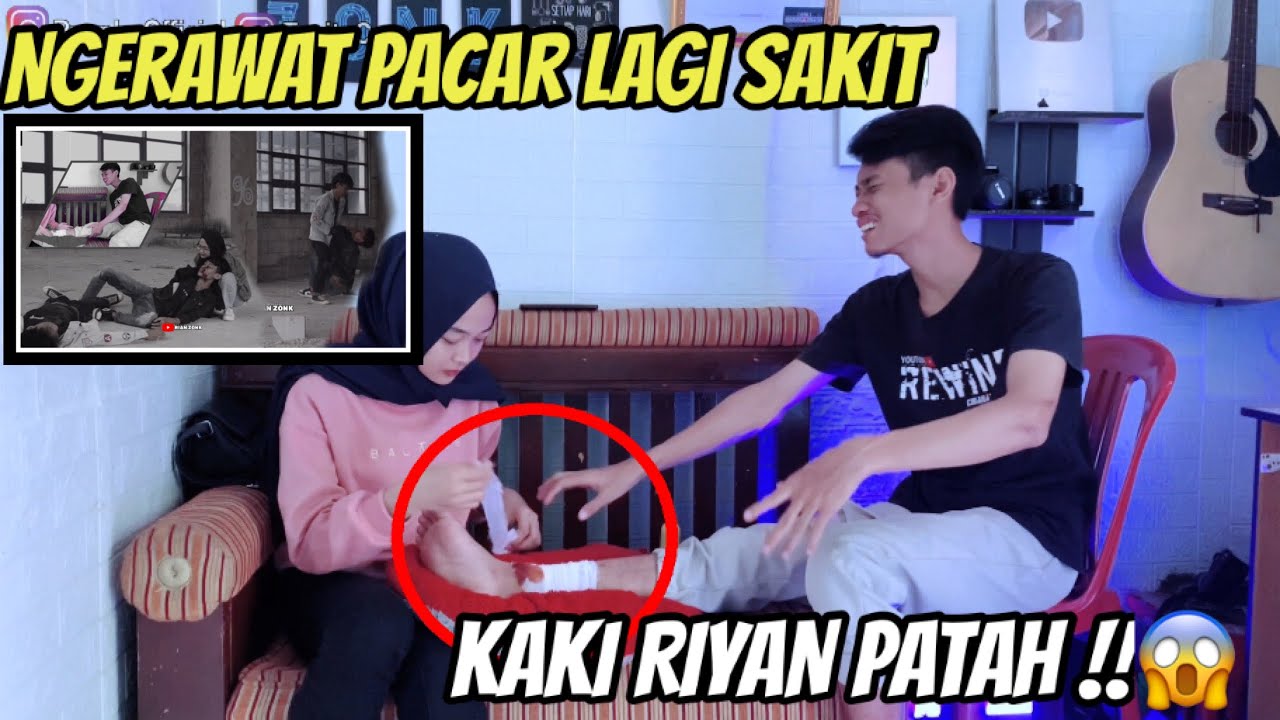 NGERAWAT PACAR LAGI SAKIT, PATAH KAKI !! BIKIN BAPER