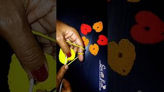 Very easy beautiful❤️💛❤️crochet heart for beginners #viral #crochet #asmr #shorts #shortsfeed #diy