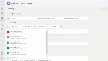 Hot desk bookings from Teams
