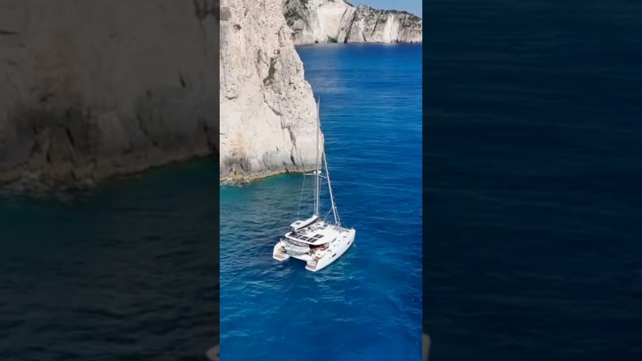 Greece at its best… and a Drone Crash #lagoon42 #sailing