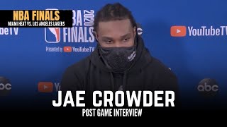 Jae Crowder on Jimmy Butler's Epic Game 3 Performance vs. Lakers: \\