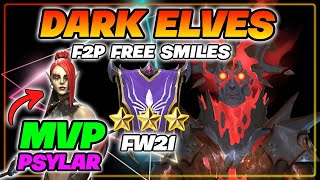 'F2P' Dark Elves Faction Wars Stage 21 Showcase & Walkthrough | RAID Shadow Legends