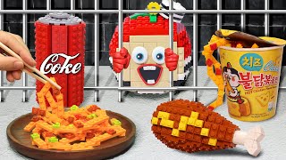 LEGO PRISON ESCAPE #7 - How Apu Survived in Jail - Lego Food Stop Motion كيف نجا آبو في السجن؟