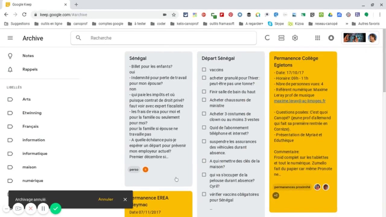 Comment Archiver Ou Supprimer Une Note Dans Google Keep YouTube Comment archiver ou supprimer une note dans google keep youtube