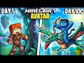 I Survived 100 Days in AVATAR in Minecraft