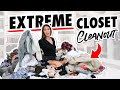 EXTREME CLOSET CLEANOUT - 8 Steps to DECLUTTER Your Closet!