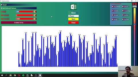 Sorting Algorithms Application 4 with PyQt - Fall 2019