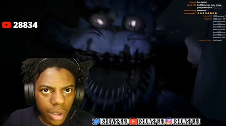 IShowSpeed plays FNAF 4 again and  RAGES... | FNAF 4 PT 2