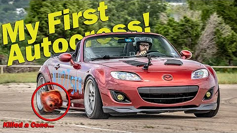 Driving in My FIRST Autocross with an NC Miata - IT SPUN!