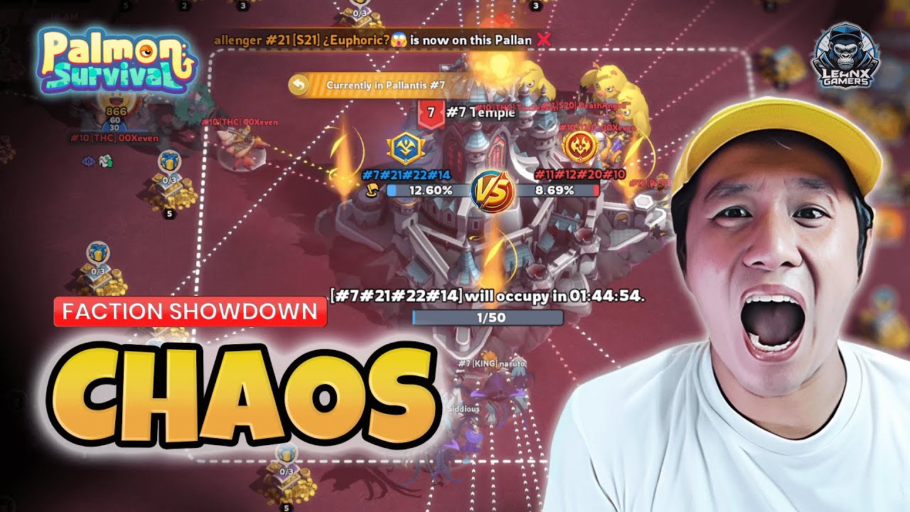 Faction Showdown Palmon Survival -  Chaos 8 Server di 1 Map
