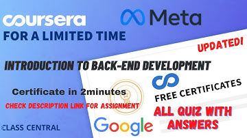 Introduction to Back End Development,(week-1-6) All Quiz Answers.#coursera #quiztime #answers #quiz