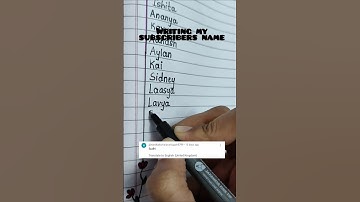 Writing my subscribers name🌸|Part-36|Comment your name#trending #viralshort #youtubeshorts