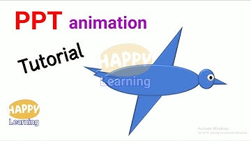 Tutorial PPT animation (flying bird)/Happy learning