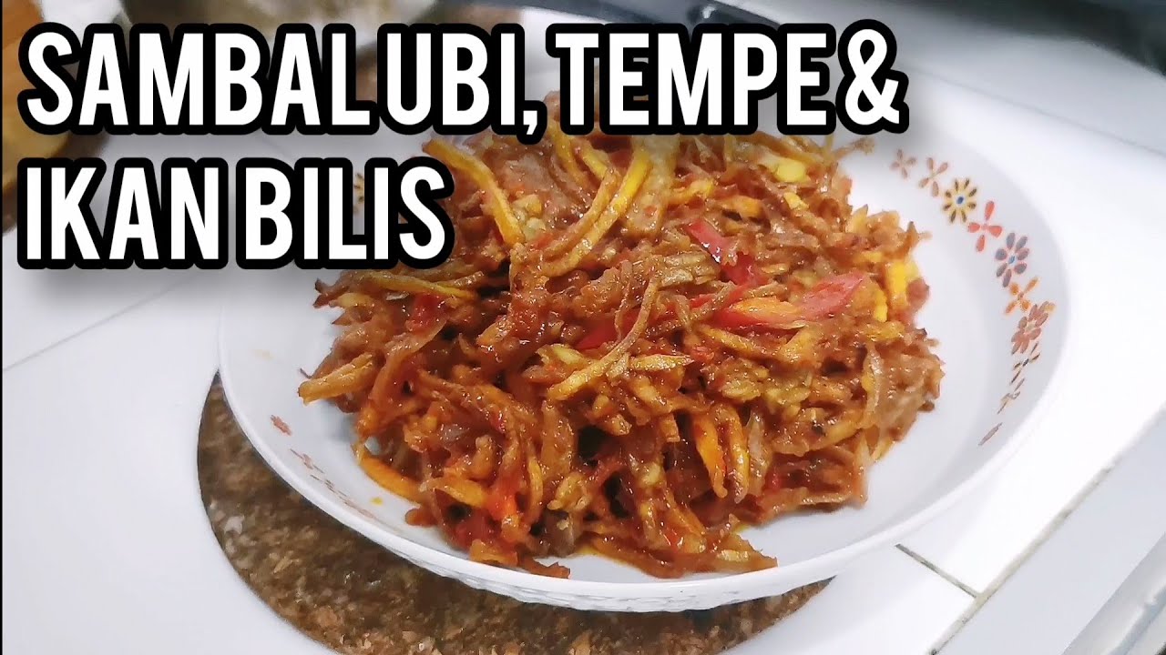 Resepi sambal ubi, Tempe and ikan bilis - YouTube
