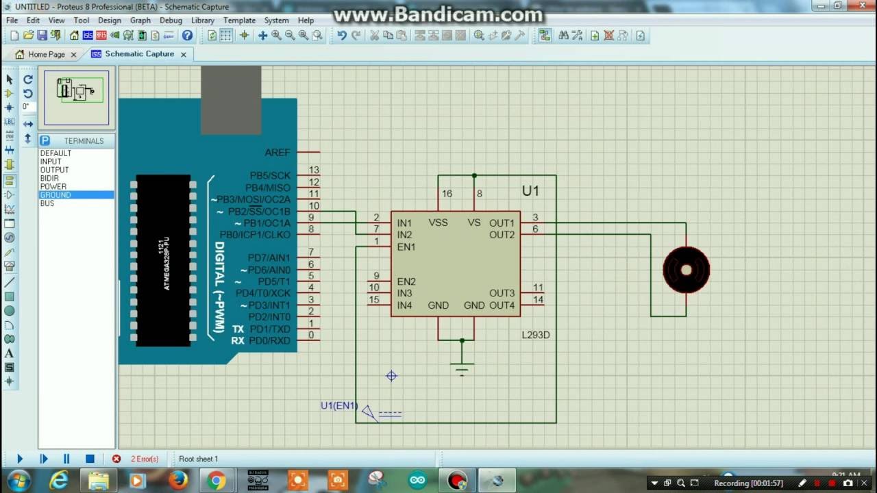 using proteus 8 for arduino simulator