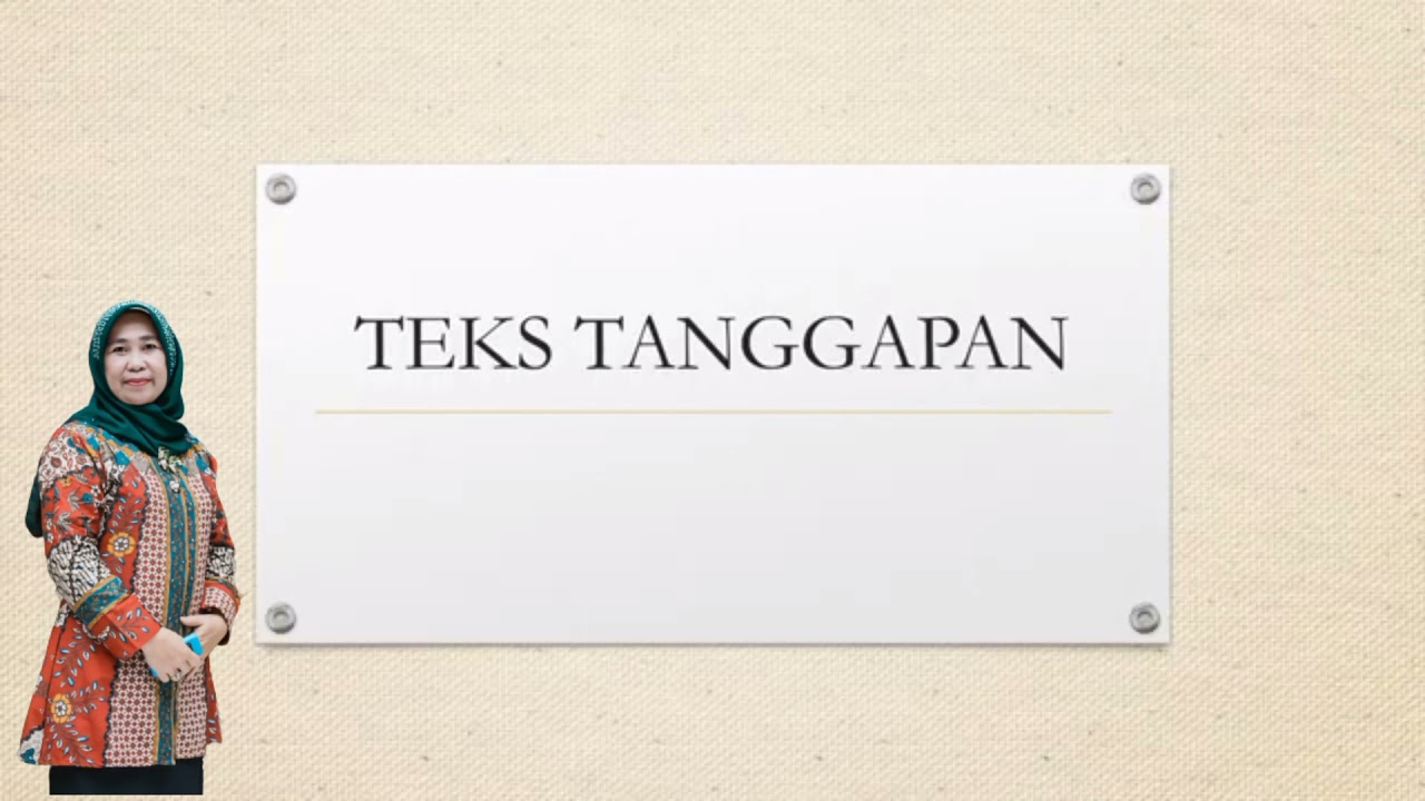 Materi Bahasa Indonesia kelas 9 - Teks Tanggapan - YouTube