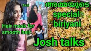 Simple Kerala biriyani|Josh talks|long lasting makeup|Best hairmask for soft hair|Asvi Malayalam screenshot 2