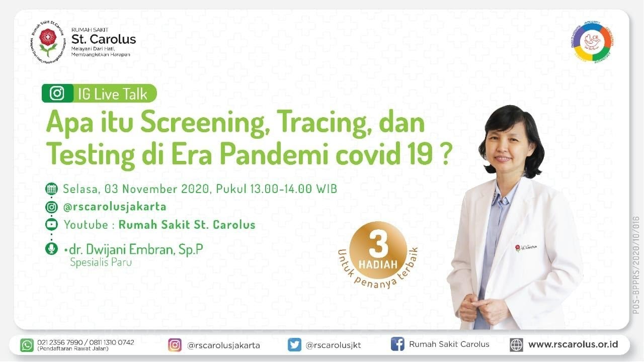 APA ITU SCREENING, TRACING, DAN TESTING DI ERA COVID 19 - YouTube