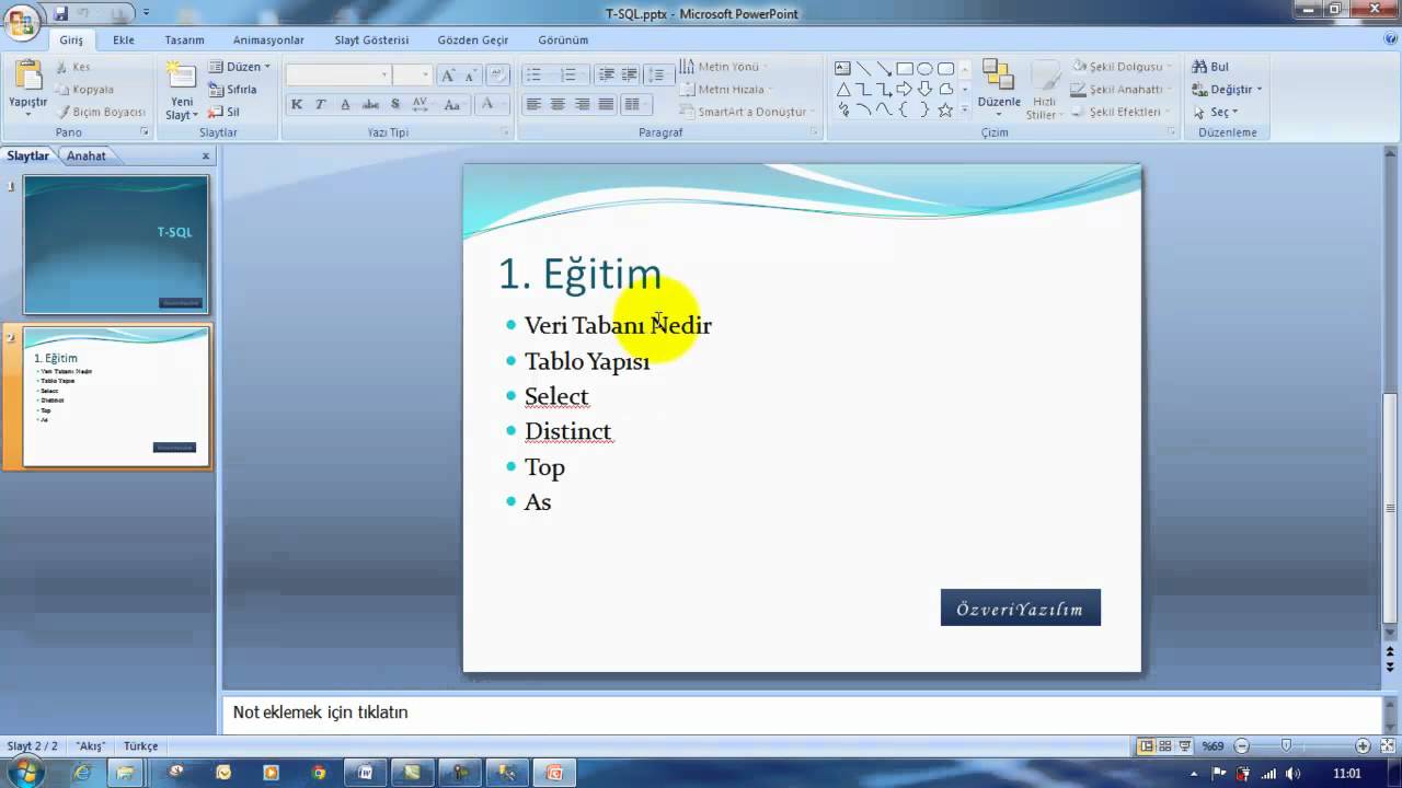 Sql server 1 kurulum select where order by distinct youtube