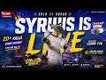 🎯 BGMI LIVE | 20+ Kills Challenge in Classic Match! Can I Do It? 👑| Syrusislive