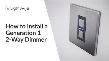 How to install a Lightwave Connect Series 2-Way Dimmer