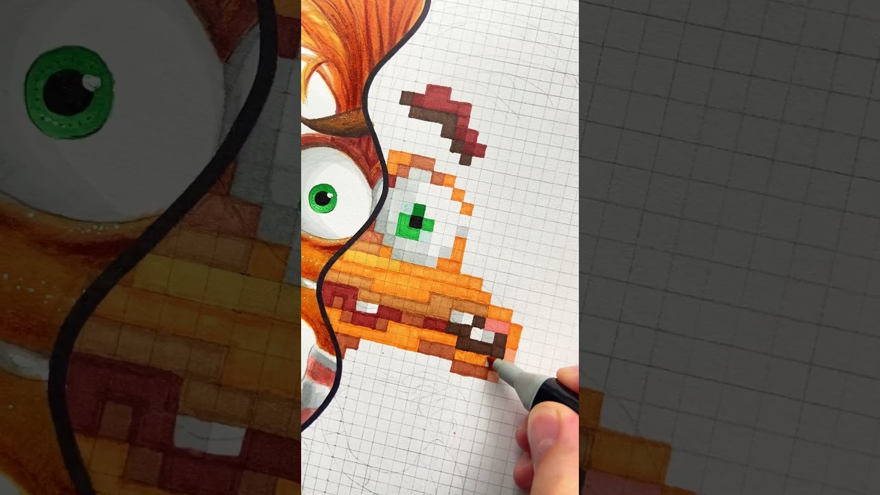 Anxiety 😟 Inside Out 2: Pixel art