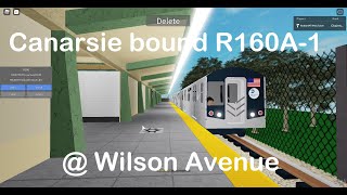 BMT Subway: Canarsie bound R160A-1 (L) train @ Wilson Ave