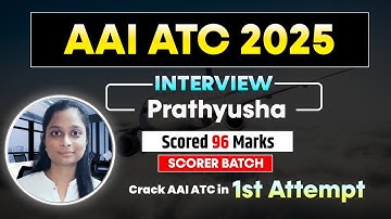 Crack AAI ATC 2025 Like Prathyusha | Scored 96 Marks | Her Winning Strategy!